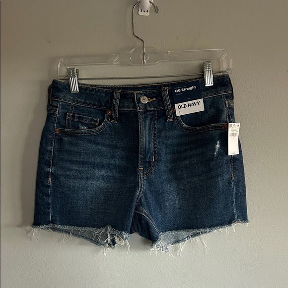 Old Navy Dark OG straight Denim Shorts - Picture 1 of 3